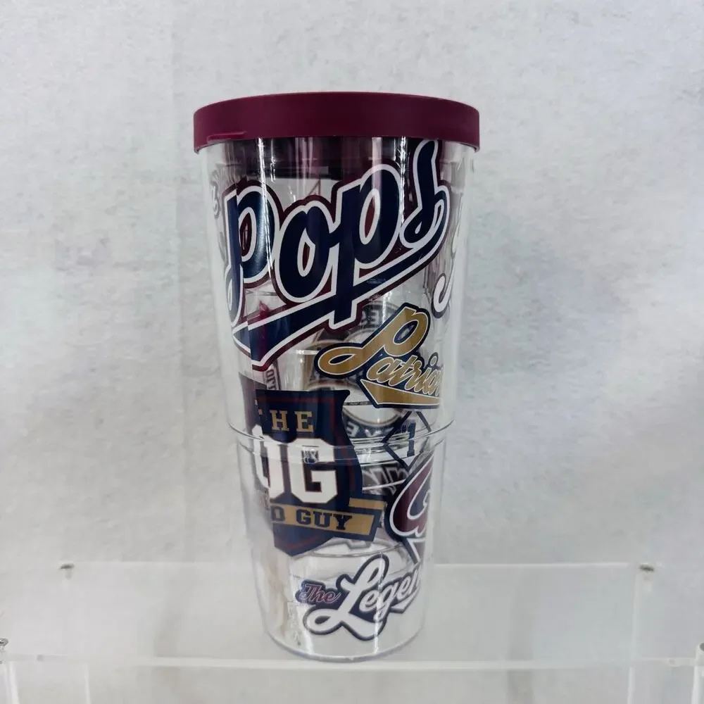EUC World’s Best Grandpa Tervis Tumbler 24oz Cup Pops Gramps Old Guy